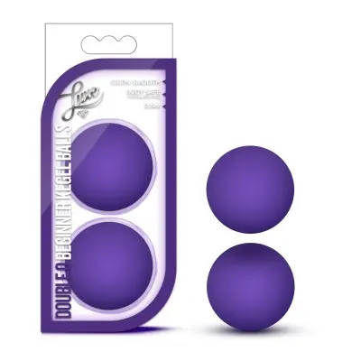 Luxe Purple Double O Kegel Balls Weighted 0.8 Ounce  330607